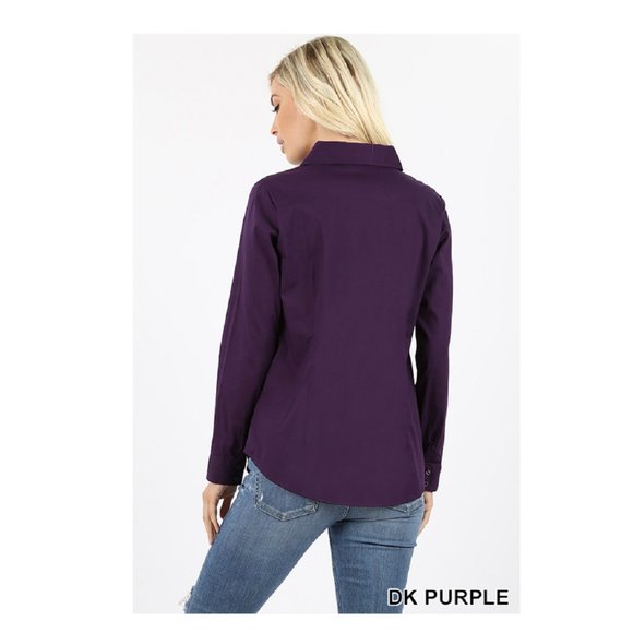 Classic Buttoned Down Dress Shirt - Formal Office Shirt - Picture 3 of 3